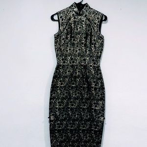 formal dress gold